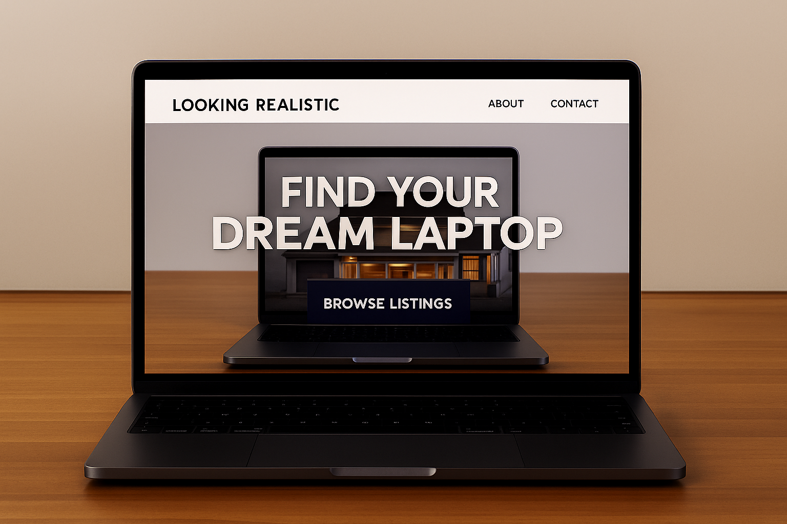 Modern workspace with laptop and monitors