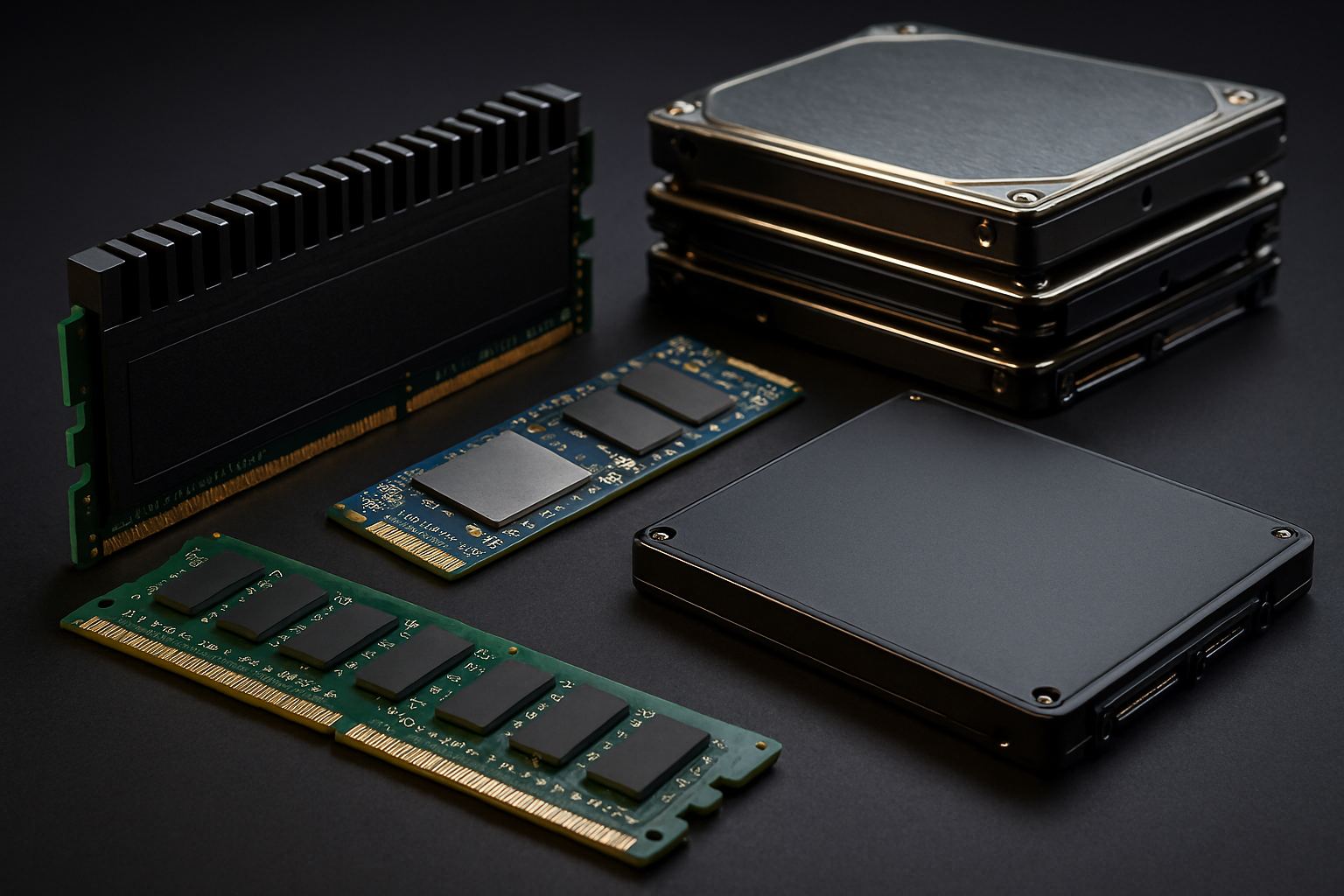 Memory and storage components